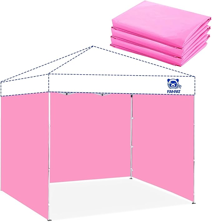 Fanpat 3PCS Canopy Sidewalls for 10x10 Pop Up Canopy Tent Waterproof, 99% UV Protection, 3 Piece Sidewalls, (Sidewall Onl...