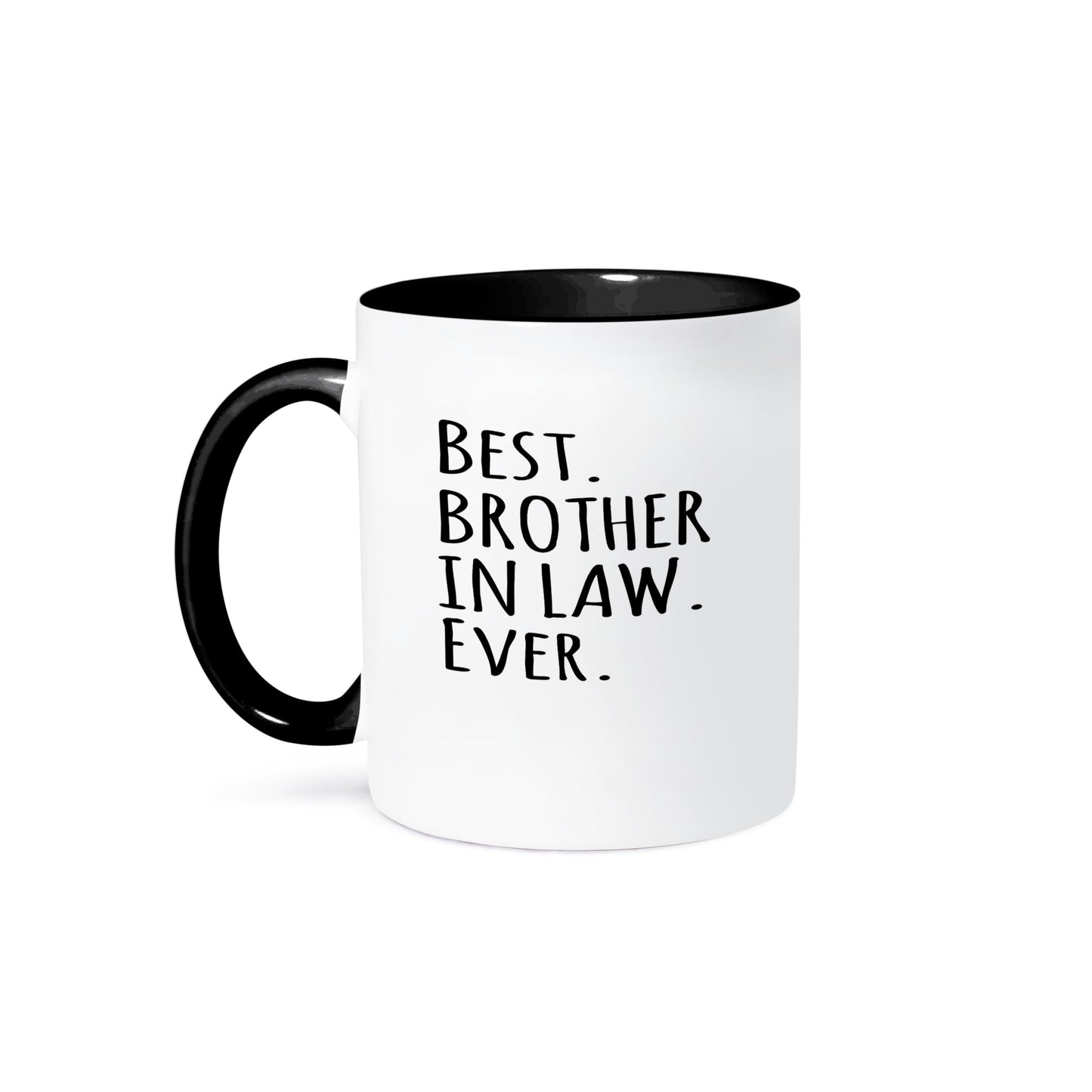 3dRose Ceramic Best Brother in Law Ever Mug, 1 Count (Pack of 1), Black