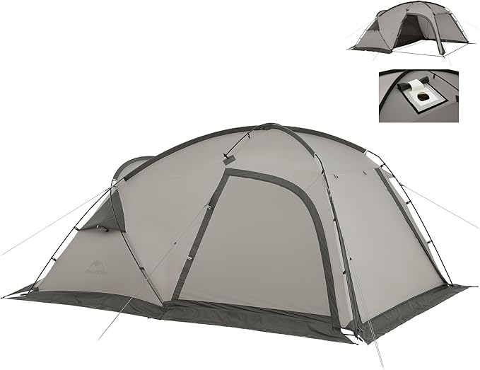 Naturehike Massif Hot Tent with Stove Jack, Waterproof Windproof 4 Season Tent, 2/4 Person Cold Weather Winter Tents for C...
