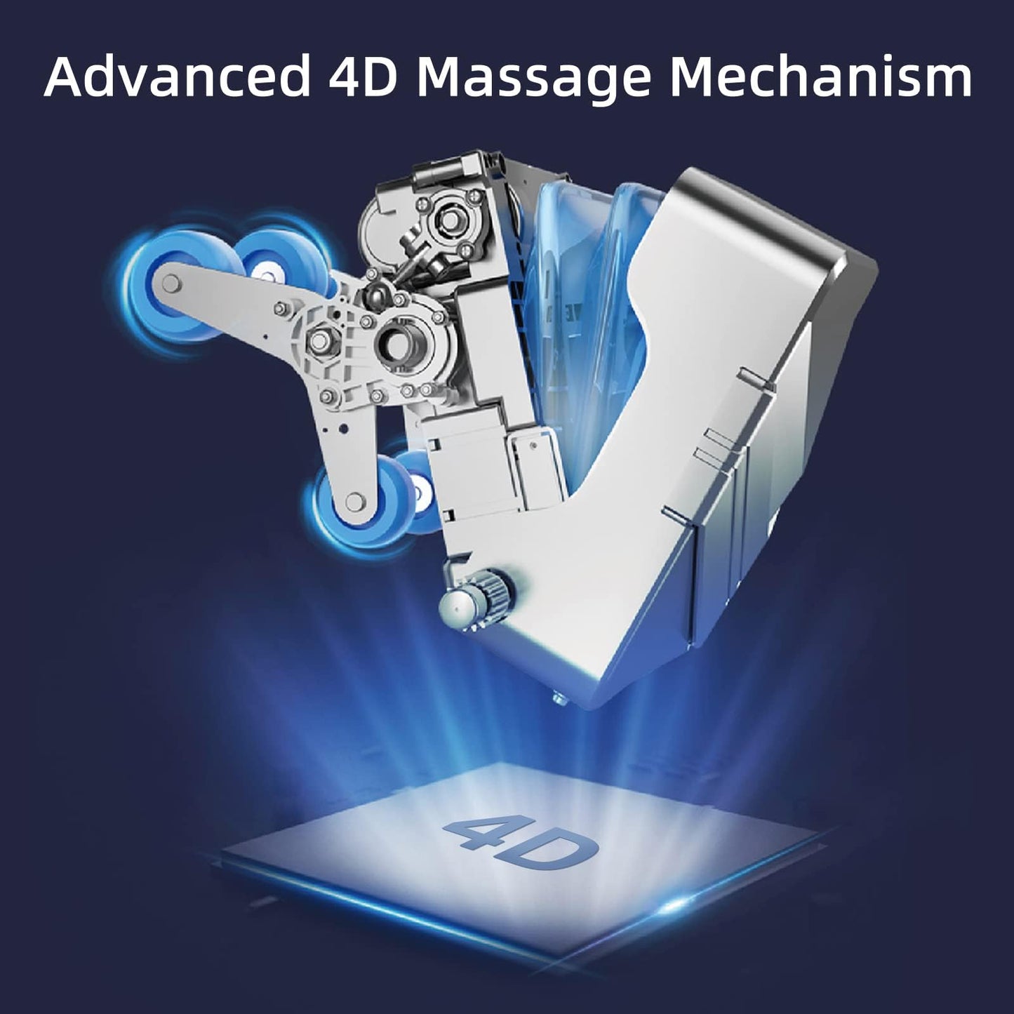 MassaMAX 4D Massage Chair for Smart Comfort, Full Body Recliner with Deep Yoga Stretch, Touchscreen & AI Voice Control, 55" SL-Track, Body Scan, 165°Zero Gravity, Auto Footrest Extension, and Heating