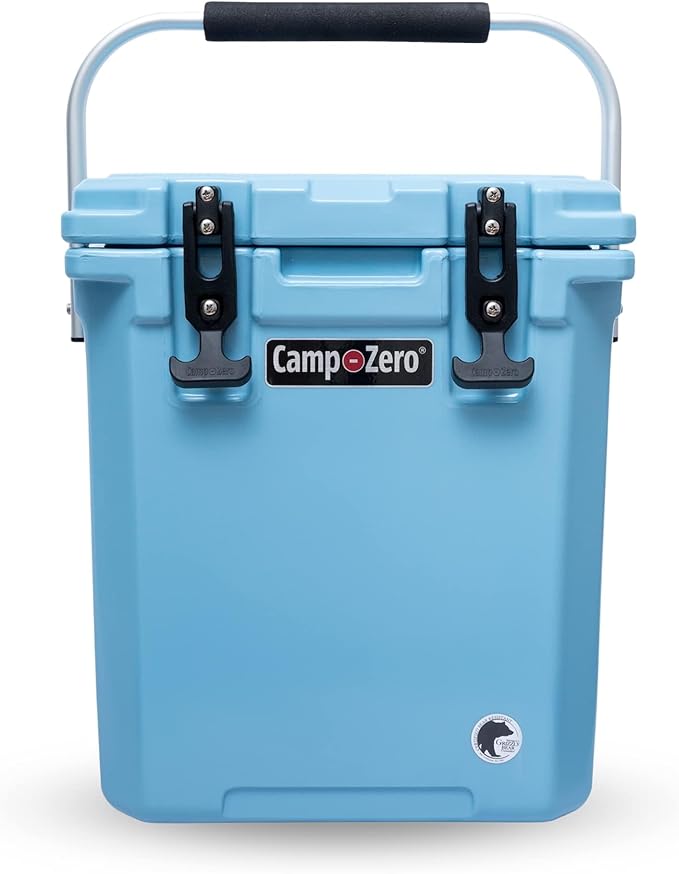 CAMP-ZERO 16L-16.9 Quart Portable Hard Cooler with Divider, Perfect for Drinks, Wine Bottles, Lunch, Beach, Picnics, Boati...