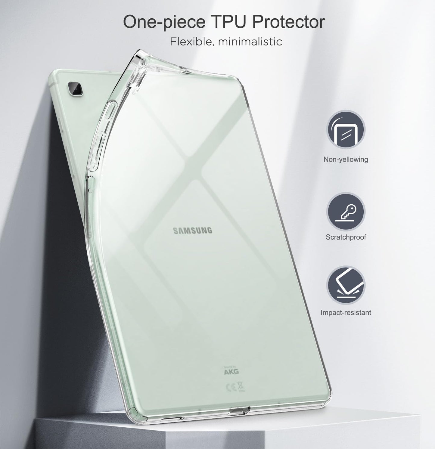 Moko Clear Case For Samsung Galaxy Tab S6 Lite 10.4 Inch 2024/2022/2020 (Model: Sm-P620/P625/P613/P619/P610/P615/P617), Ultra Sl