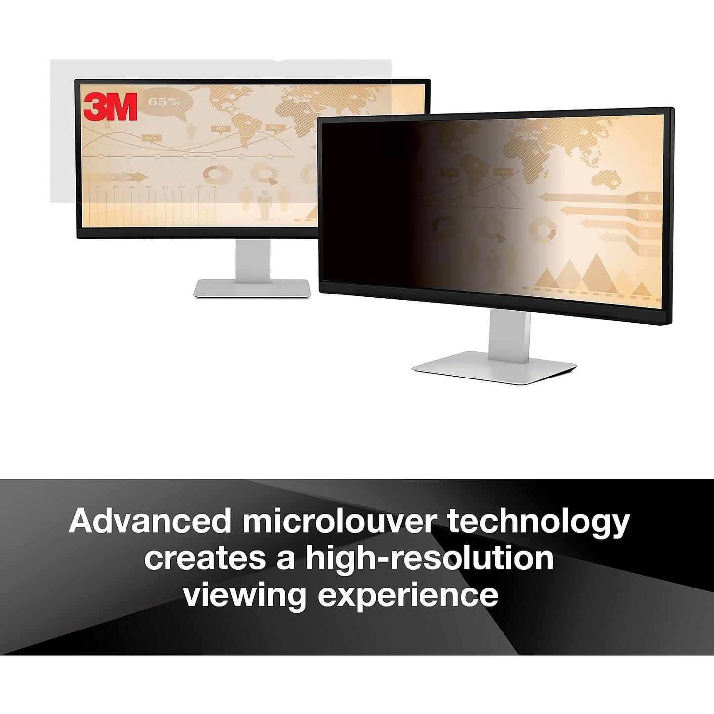 3M Pf190C4B Blackout Frameless Privacy Filter For 19-Inch Lcd Monitor