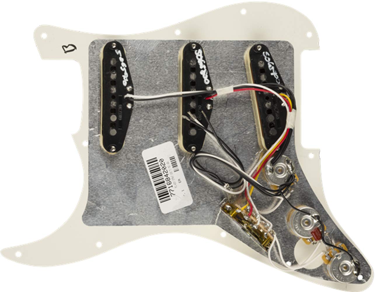 Fender Tex Mex Prewired Stratocaster Pickguard - 3-Ply White