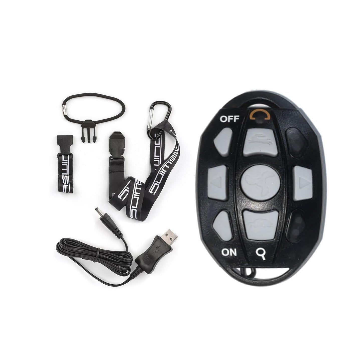 AQUOS Haswing CaymanB Electric Bow Mount 24V Saltwater & Freshwater Trolling Motor - 80lbs Thrust, 48in Shaft, with Wireless Remote