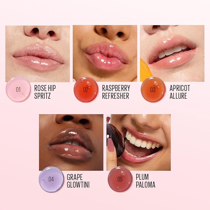 Kaja Lip Plumping - Juicy Glass 07 Fig Smoothie | Hydrating, Feel Plumped and Lightweight with Vitamin Tree Fruit Oil, Vegan, Cruelty-Free, Clear Tint Stain Shine Gloss Plumper, Long Lasting