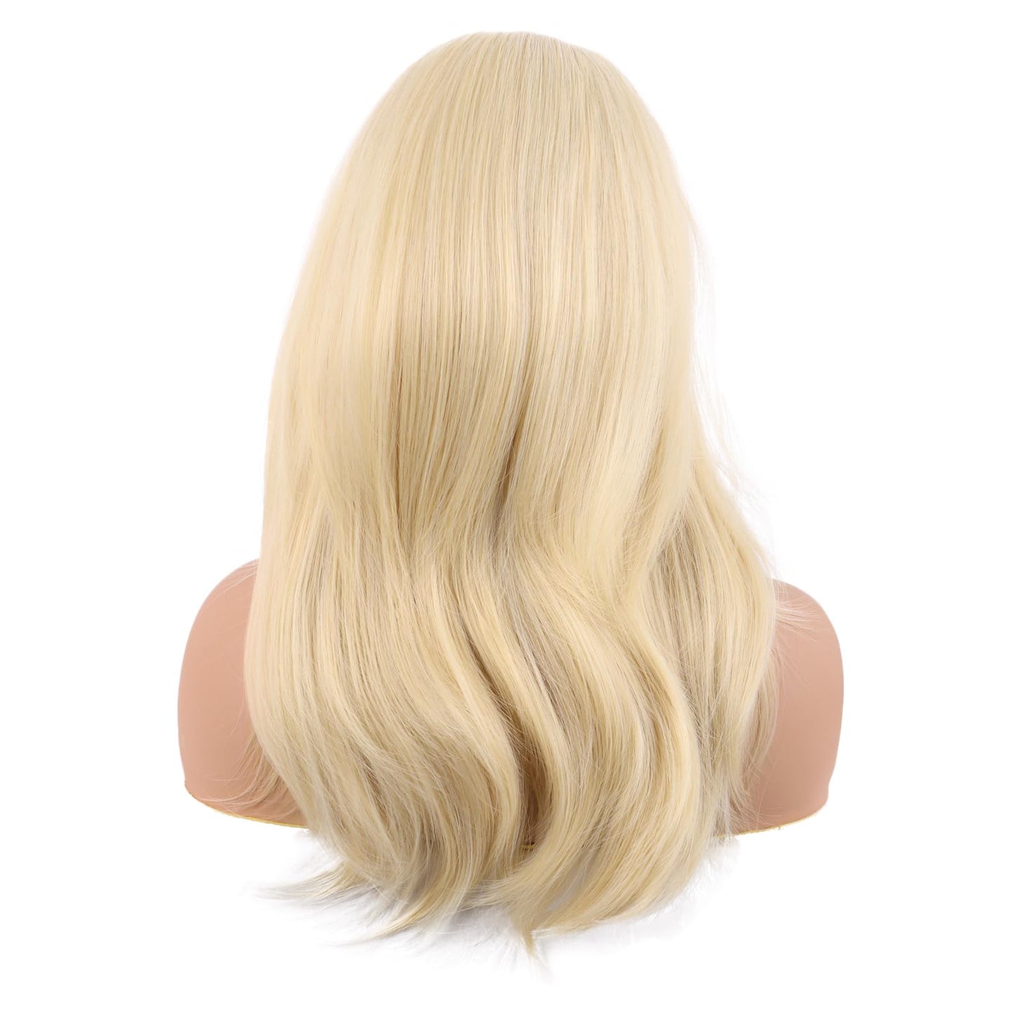 MapofBeauty 20 Inch/50 cm Long Layered With Bangs Straight Synthetic fiber Shoulder Length Hair Party Wig (Mixed Gold)