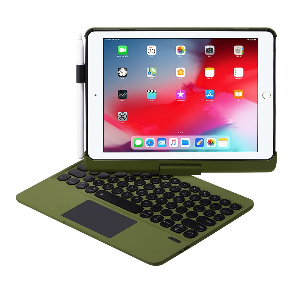Ipad Keyboard Case For 10.2 2021 9Th 2020 8Th 2019 7Th, Ipad Air 10.5 2019, Ipad Pro 10.5 2017 - Backlit - 360 Rotatable - Wirel