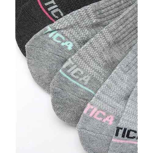 Nautica Womens Ankle Socks - 6 Pack Cushioned Low Cut Tab Breathable Athletic Socks with Arch Support Running Sock for Women