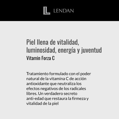 Lendan - Revitalizing Facial Mask Vitamin Forza C - 200 ml - Exfoliating and Hydrating Formula - Helps Improve Skin Texture - Helps Promote a Radiant Appearance - With AHA and Aloe Vera