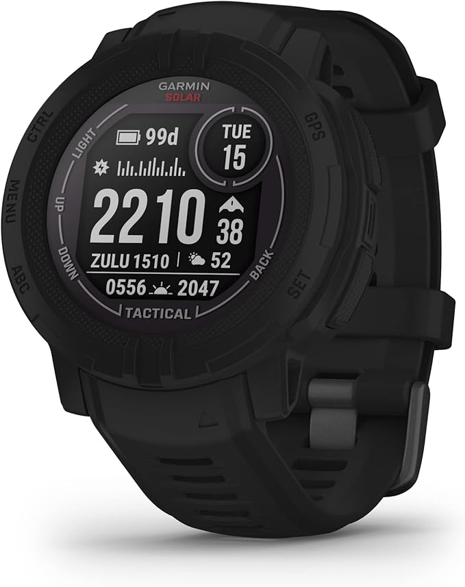 Garmin Instinct 2 Solar, Tactical-Edition, Rugged Outdoor Watch with GPS, with Solar Charging Capabilities, Built for All ...