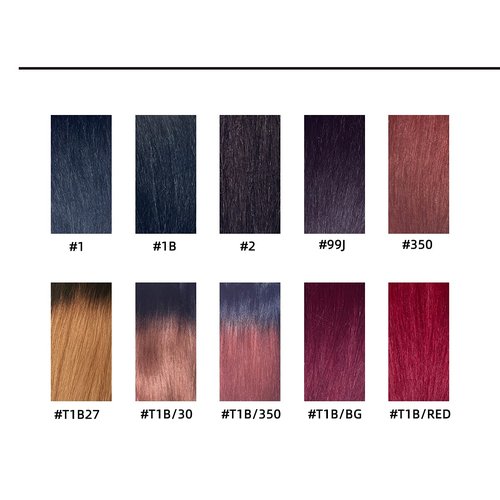 New Remy Yaky-Remy Blue 100% VIRGIN Human Hair Weave- Shed Free&Tangle Free (#1, 14“ packs of 2)