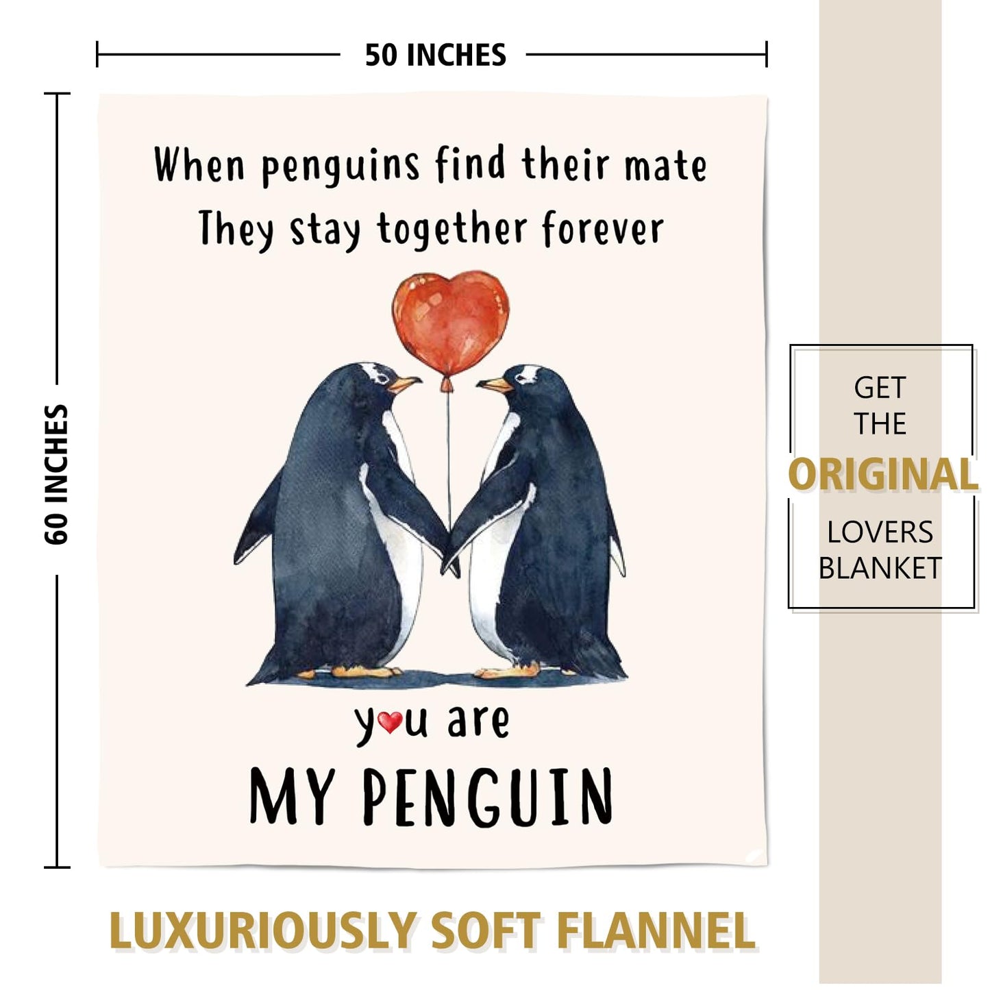 SteadStyle Gifts for Her Him, Wedding Anniversary Blanket for Women Men, Romantic I Love You, Birthday Gifts for Boyfriend Girlfriend, Wedding Gift for Wife Husband Couple 60'' x 50''