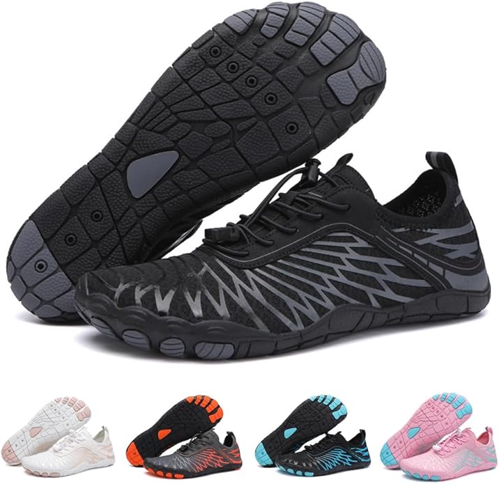 Hike Barefoot Shoes Womens Men Footwear,Pro-Healthy&Non-Slip Water Shoe for Women Men, Wide Toe Running Shoes Boots Sneake...