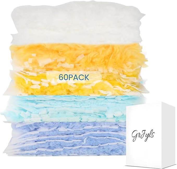 Duster Refills Bulk Compatible with Swiffer Dusters Swiffer Microfibre dust Cleaner for Cleaning Home, Office, Furniture (Color Mixing, 60 PCS (180°+360°))