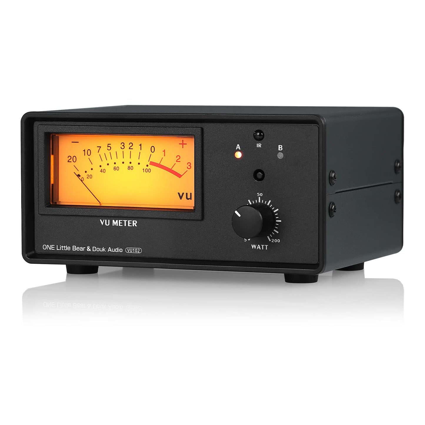Douk Audio Vu102 2 Zone Speaker Selector Box Amplifier Switch With Vu Meter And Remote Control For Home Stereo System Studio Sou