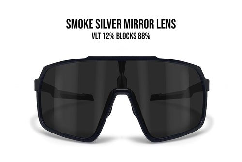 Bertoni Sport Cycling MTB Running Sunglasses for Men Women in TR90 Wide Antifog Lens mod. GEMINI (Matt Black/Shiny Black – Silver Mirror Lens)