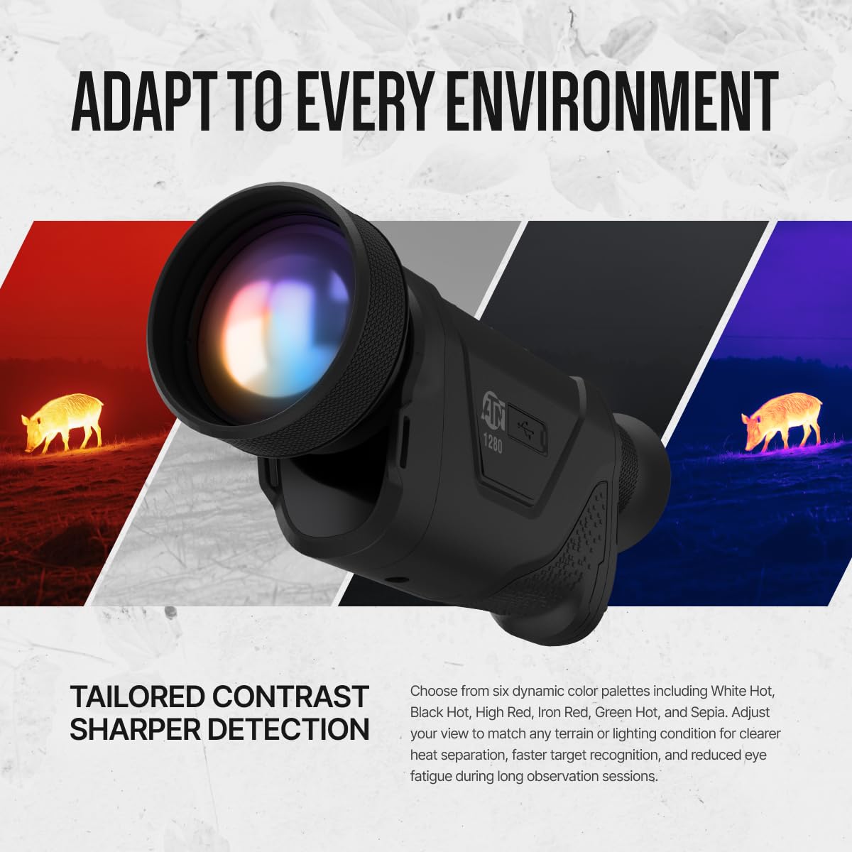 ATN BlazeHunter XD 1280x1024 Thermal Monocular 2–16x, 1280×1024 Sensor w/SharpIR AI, 1000m Laser Rangefinder, 1920x1080 OLED, Wi-Fi, 32GB, IP67