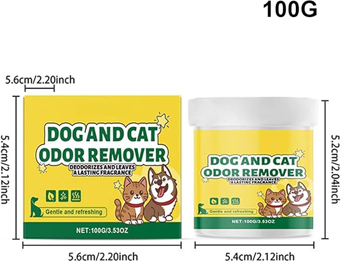 100g Cat Odor Remover Gel, Natural Long Lasting Eliminator, Safe and Effective Odor Control for Litter Boxes Upholstery Floors Laundry Fabric and Furniture, Perfect for Maintaining a Home
