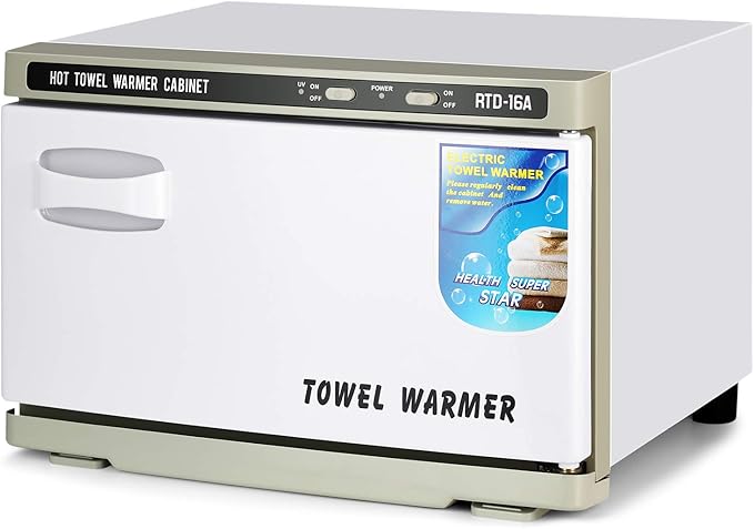 Artist hand Hot Towel Warmer Cabinet, 16L Large Capacity Towel Warmer Fast Heating Stainless Steel Cabinet for Bathroom, Spa Esthetician, Salon, Facial, and Family Use (16L)
