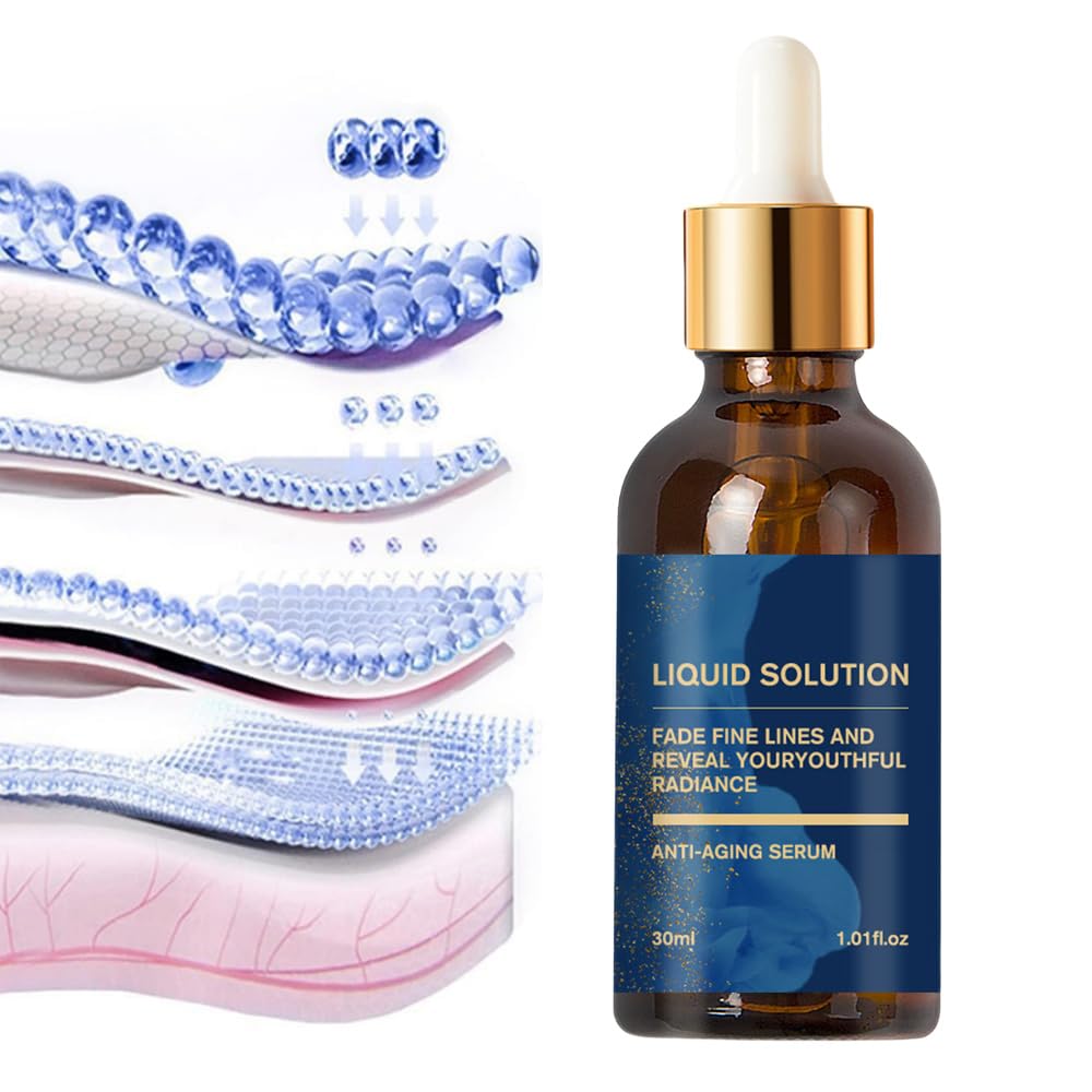 Liquid Solution Anti Aging Serum, Olavita Serum Facial Serum, Vitamin C & E Serums, Anti Aging Face Tightening, Boost Skin Colla