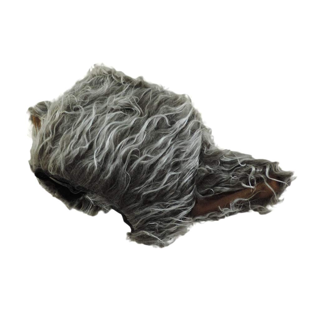 Novelty Furry Wolf Ear Hat Grey, Brown