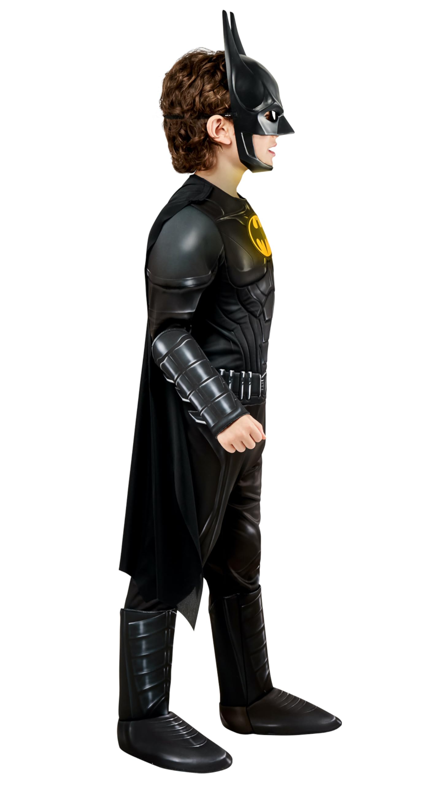 DC The Flash Movie: Batman Deluxe Costume for Kids by Rubies, Boy's Small