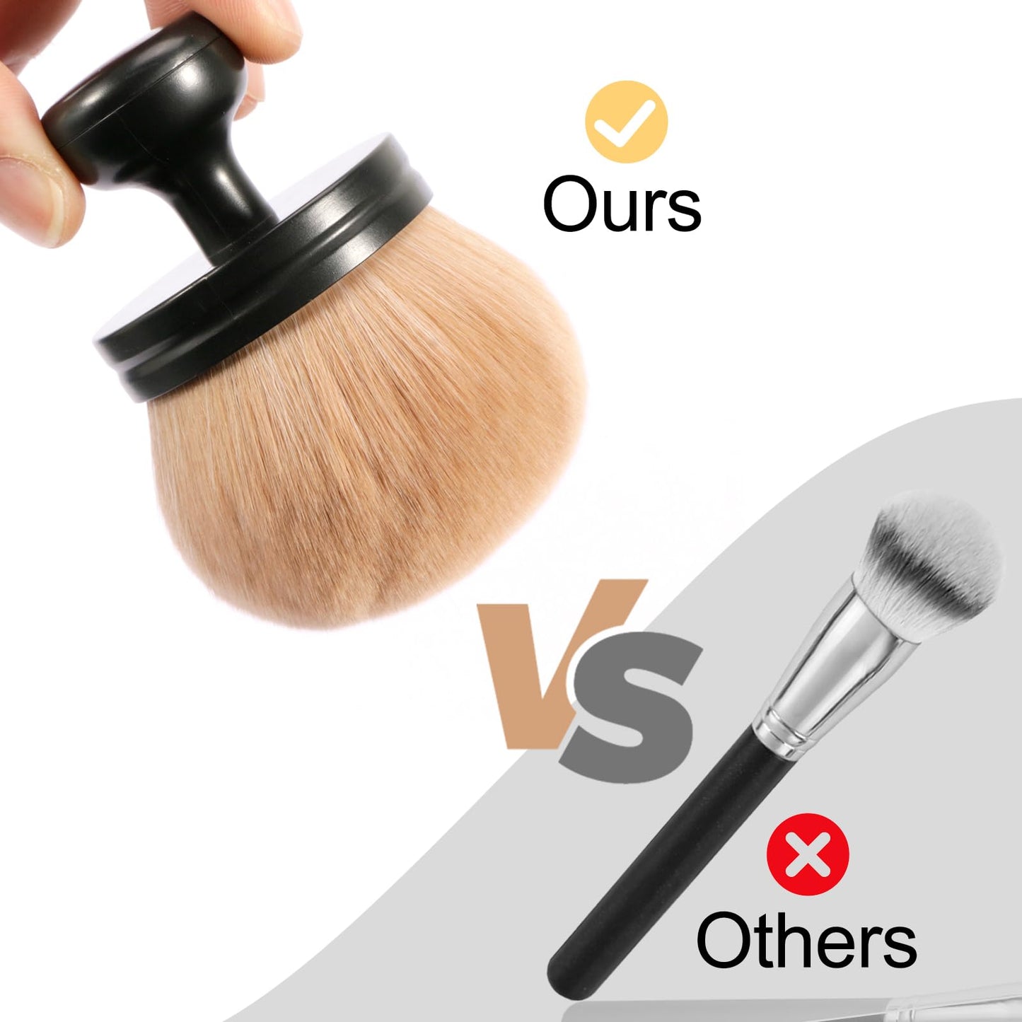 UNIMEIX 3 Inch Sunscreen Applicator Self Tanner Brush Body Makeup Brush Kabuki Blend Applicator Spray Tan Blending Beauty Brush