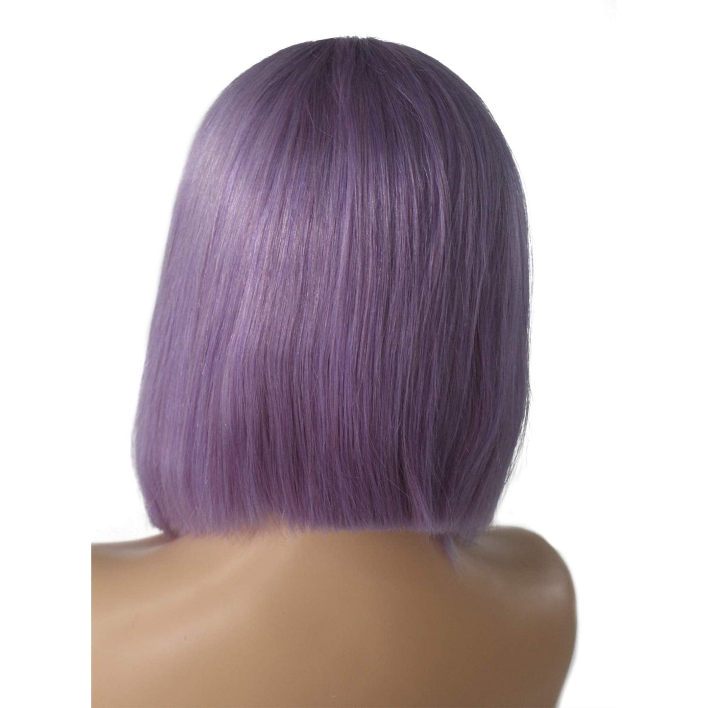 Lace Front Wigs Human Hair Lilac Bob Wigs Straight 180% Density Brazilian Virgin Hair 12inch Middle Part 13x4 Lace Frontal Pre P