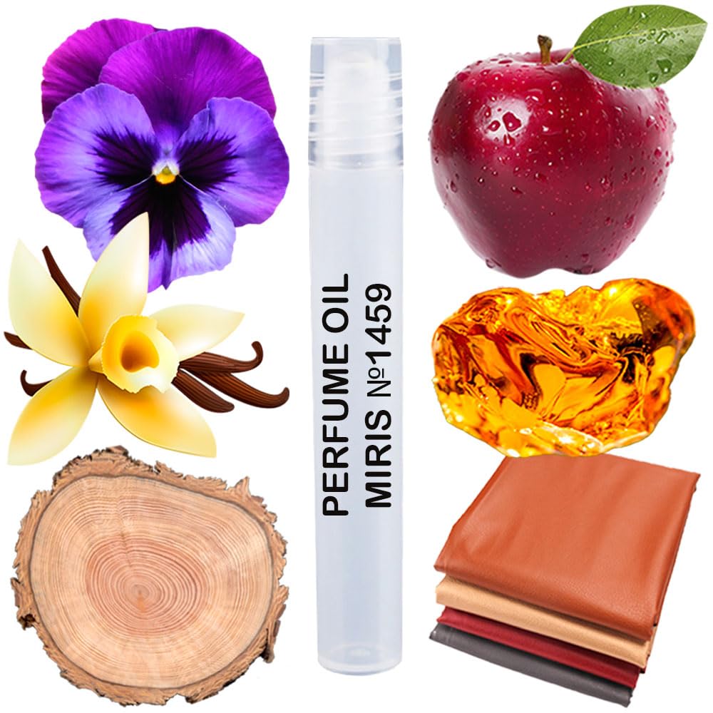 MIRIS No. 1459, Inspired by Ambre, Long-Lasting Perfume Oil for Men Roll-On, Rollerball 0.34 Fl Oz / 10 ml
