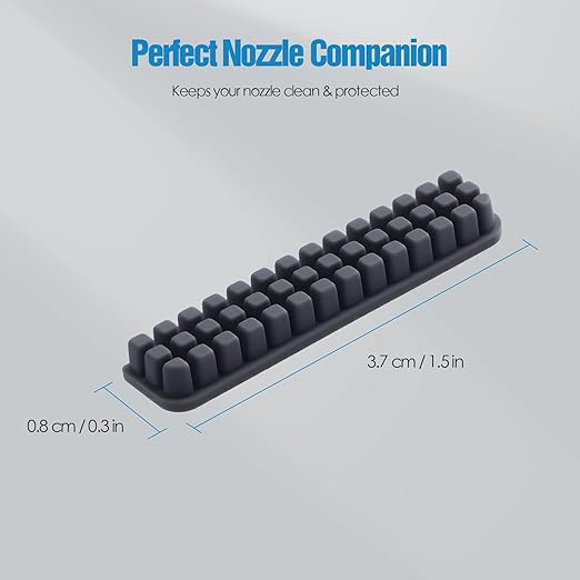 Nozzle Wiper Replacement for Bambu Lab A1 – 6 Pack, Silicone Nozzle Brush Cleaning Kit, 3D Printer Replacement Accessories