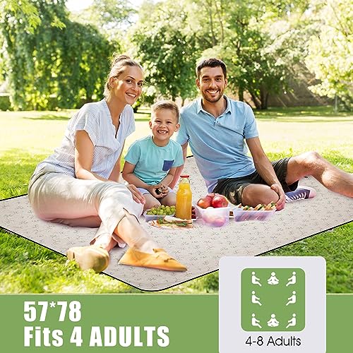 Picnic Outdoor Blankets Waterproof Extra Large - Beach Mat Sand Free Foldable with Carry Strap | Portable Camping Blanket...