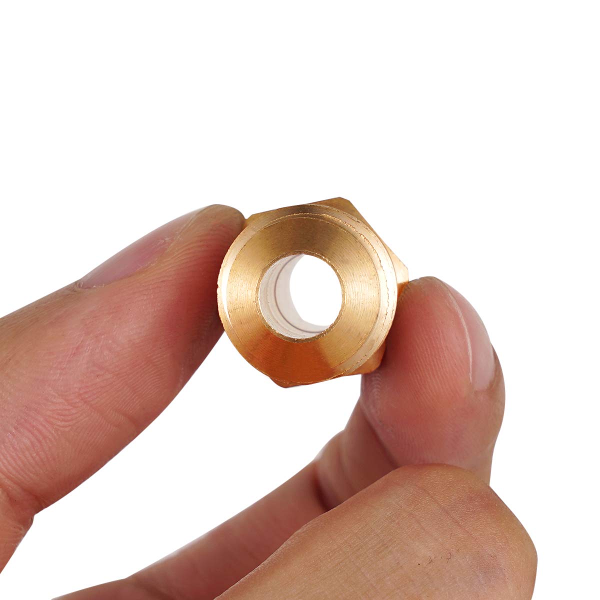 Breezliy 3/8" Male Flare x 3/8" Male Flare Connector Gas Adapter Union Brass Tube Coupler Pipe Fitting (2PCS)