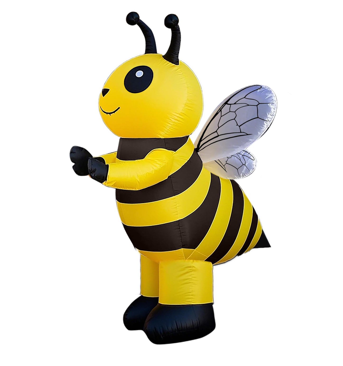 Inflatable Bee Costume Funny Halloween Black and Yellow Striped Full Body Bee Blow Up Costume Adult (Yellow, One Size)