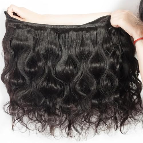 12A Bundles With Closure Human Hair 16 18 20+14 Inch,Body Wave Human Hair Bundles With 4X4 Hd Lace Closure,100% Unprocessed Brazilian Virgin Hair Weave Natural Black Color