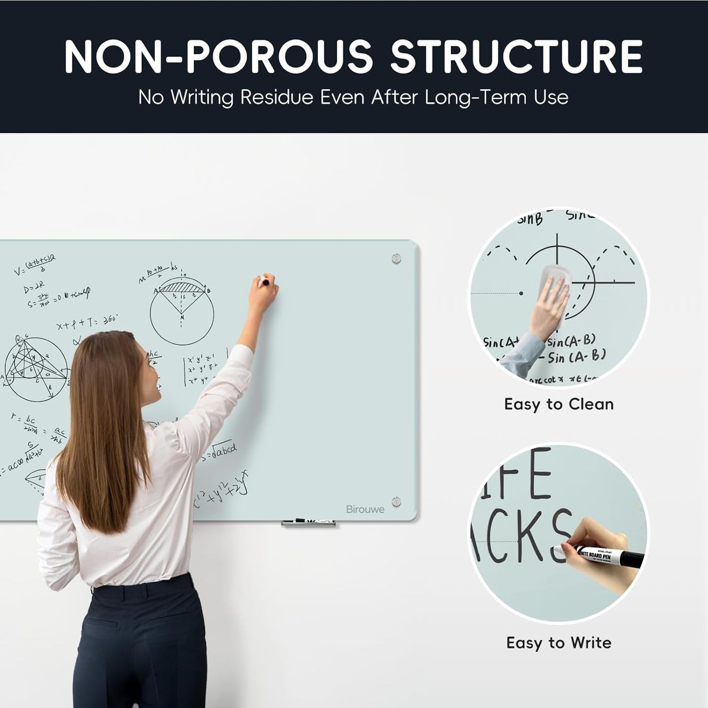 Glass Whiteboard 36 * 72Inches