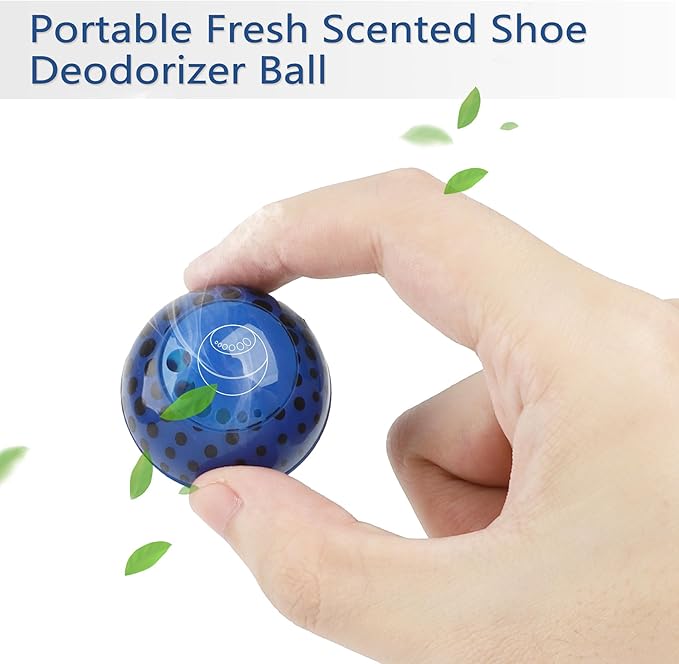 Knixmax Sneaker Deodorizer Shoe Freshener Balls, Gym Bags Lockers Car Air Fresheners, Boot Deodorant Balls Odor Eater Shoe Deodorizers 6 Packs Cologne Colorful