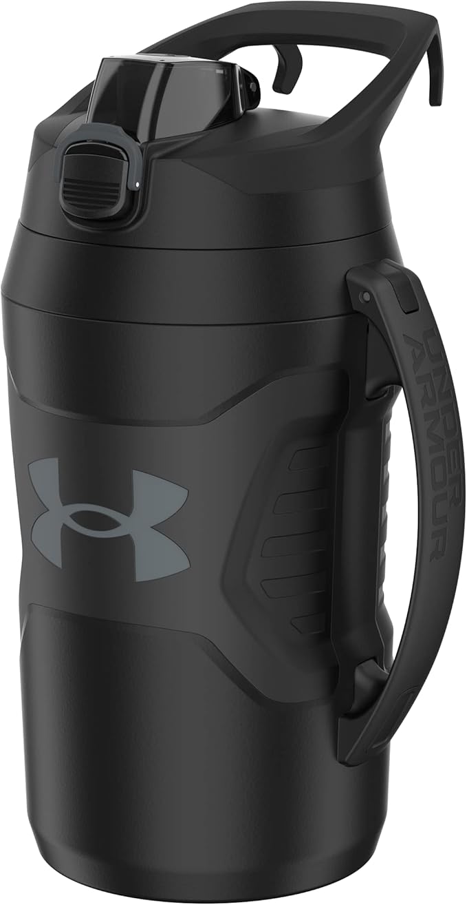 Under Armour Half Gallon Water Bottle Insulated, 64oz Insulated Water Bottle with Handle, Fence Hook, Leak Resistant, for ...