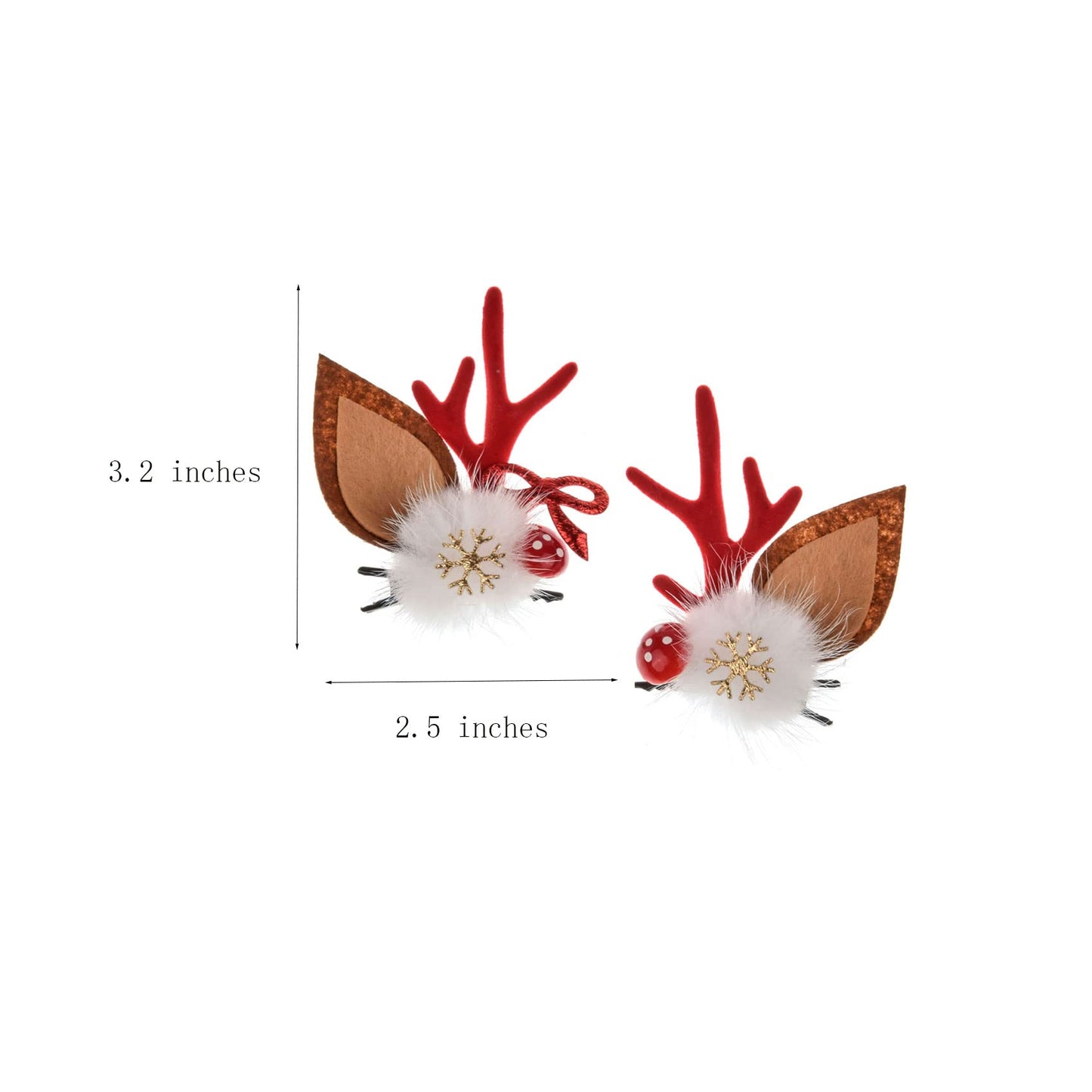 TOECWEGR Christmas Reindeer Antlers Headband Hair Clips Hair Hoop Girl Holiday Beauty Headdress (Christmas 9750s51M)