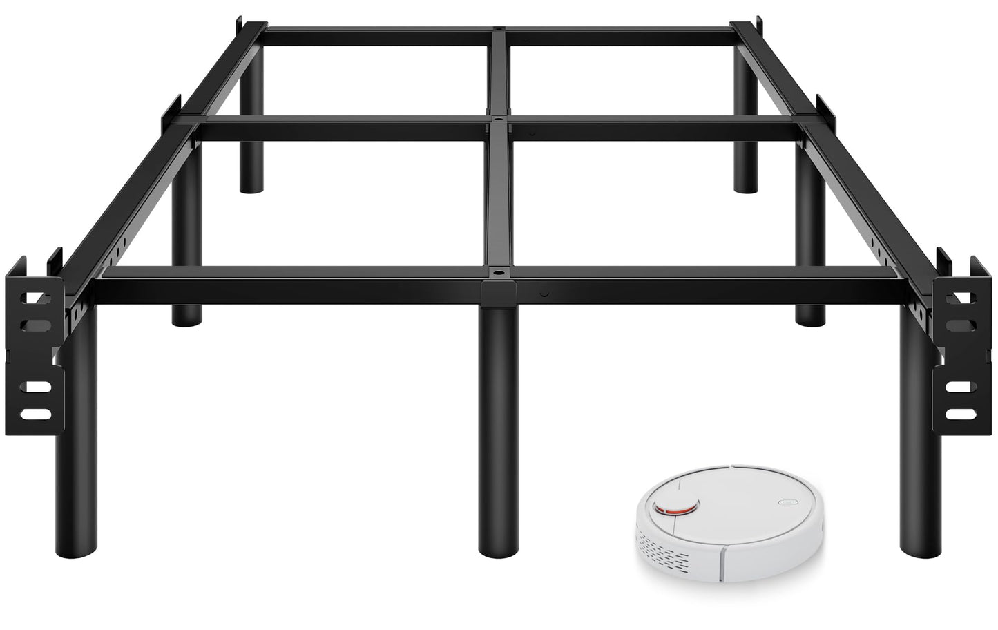 Awesofurni Queen Bed Frame, 7 Inch Basics Metal Bed Frame, Heavy Duty 9-Leg Base for Box Spring and Mattress, Noise-Free, Easy Assembly, Black