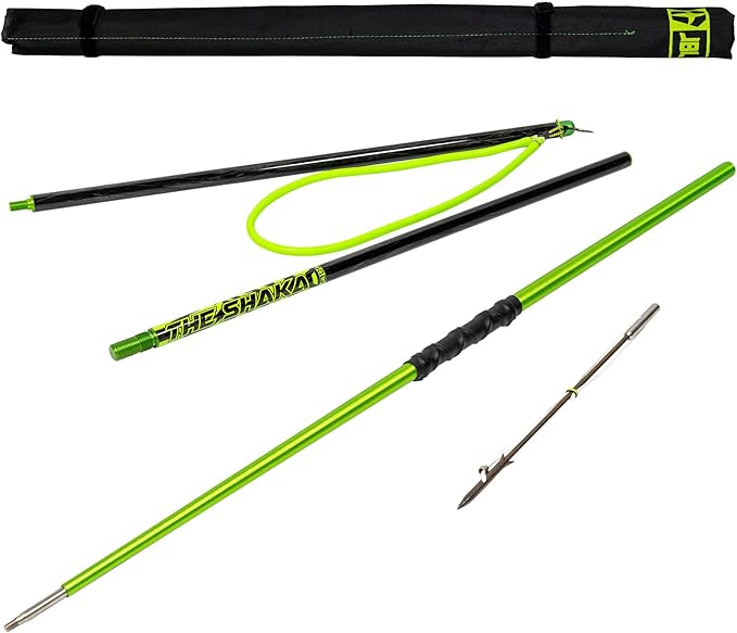 JBL Spearguns Shaka Hybrid Carbon Fiber Pole Spear for Spearfishing, Free Diving, Scuba Diving, 3pc Travel Pole Spear, Han...