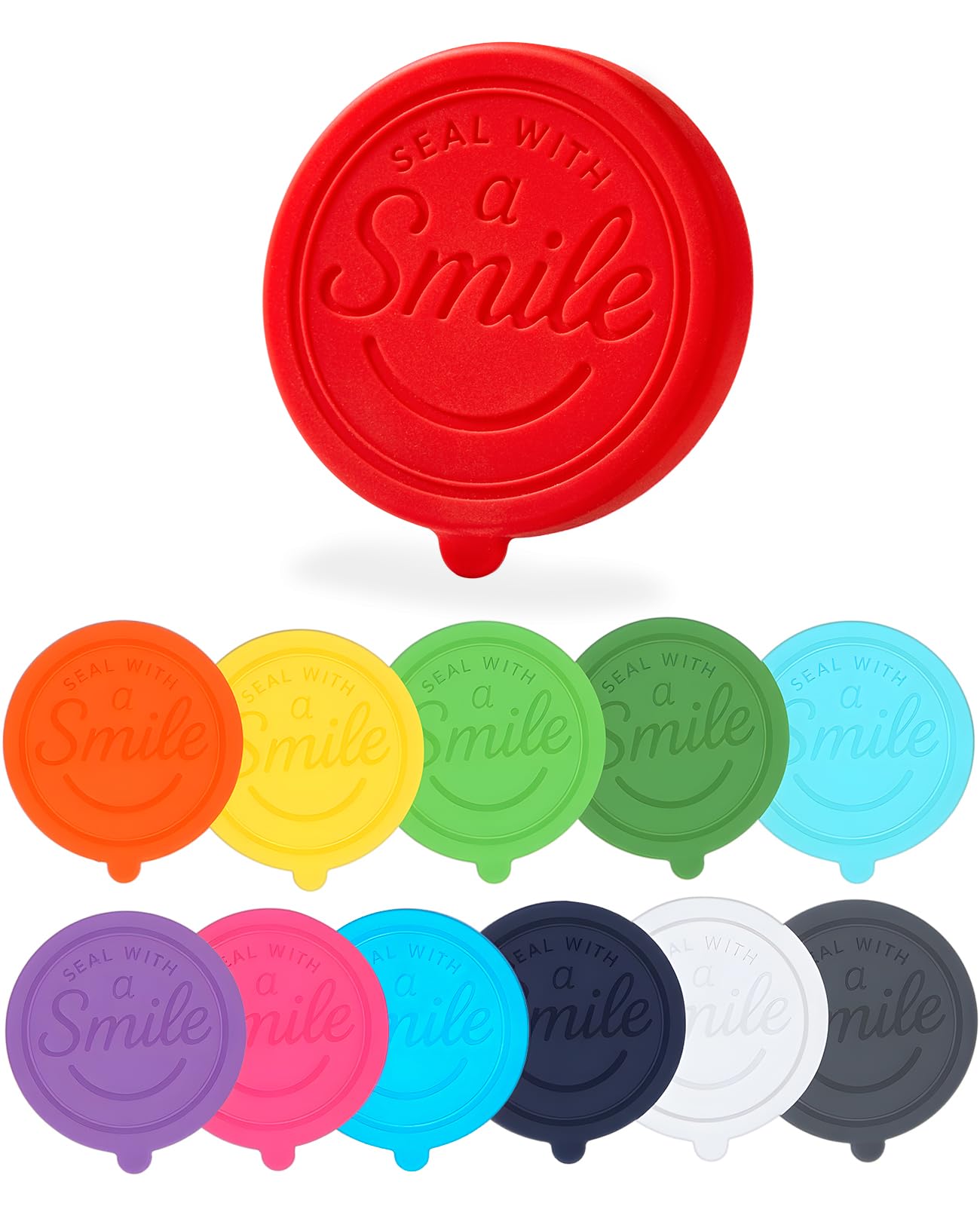 Oui Yogurt Jar Lids Silicone, 12 Pack Leak Proof and Reusable Oui Lids for 5oz Yogurt Glass Jars, Food-Grade and Colorful Silicone Oui Yogurt Jar Covers