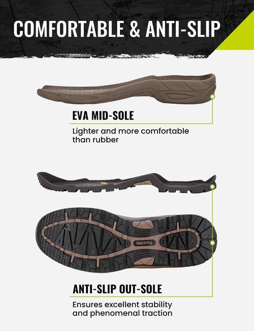 TIDEWE Rubber Hunting Boots, Waterproof Insulated Next Camo G2 Warm Rubber Boots with 7mm Neoprene, Sturdy Outdoor Hunting Boots for Men (Size 6)