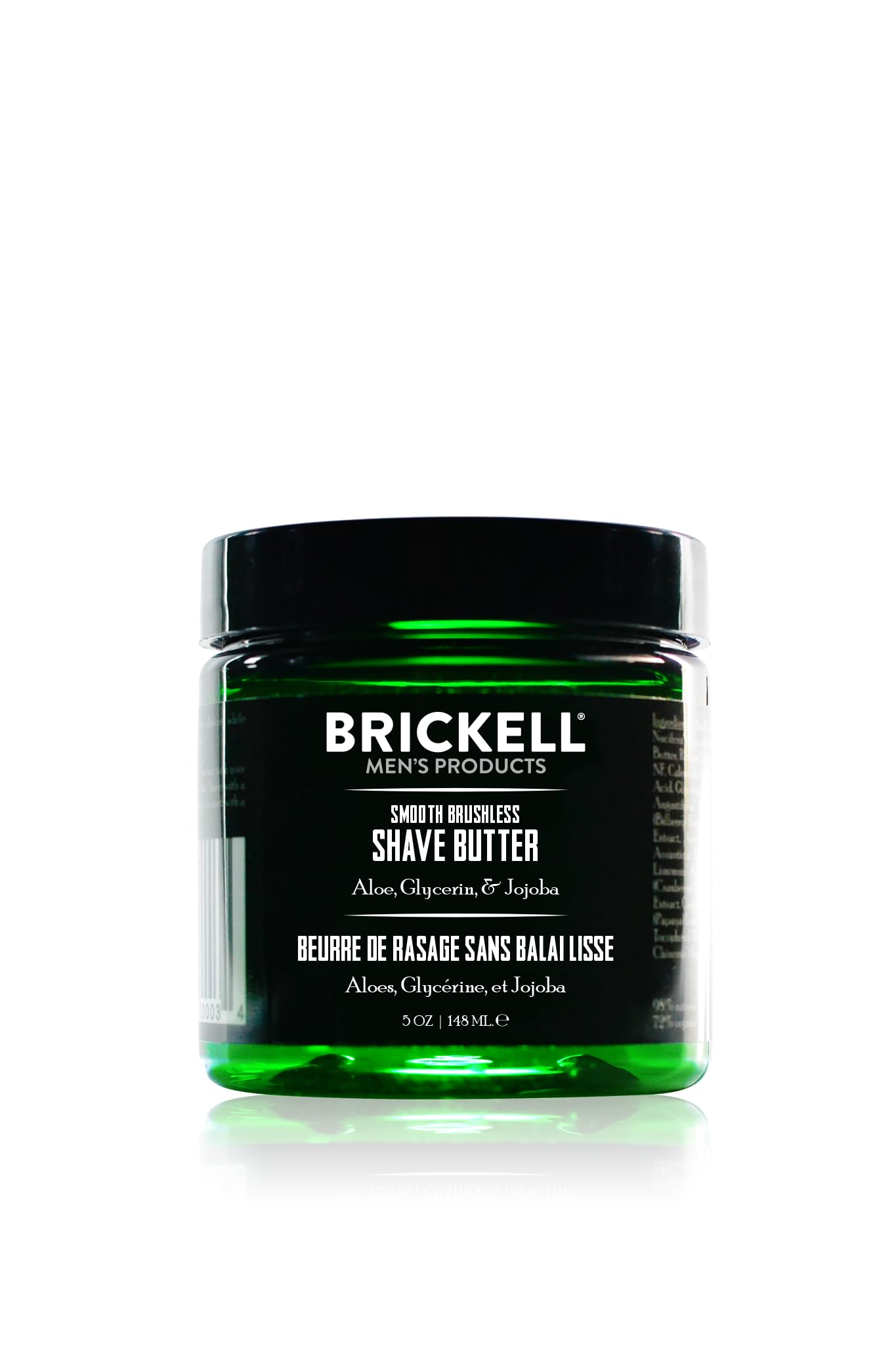 Brickell Men's Smooth Brushless Shave Butter for Men, Natural and Organic Smooth Shaving Butter to Fight Nicks, Cuts and Razor B
