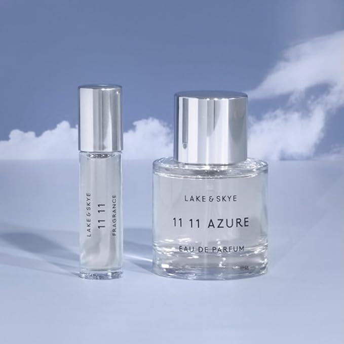Lake & Skye 11 11 Azure Fragrance Oil 0.06 fl oz (2ml) - Unisex Fragrance, Sheer & Aquatic Scent, Floral and Musk Notes