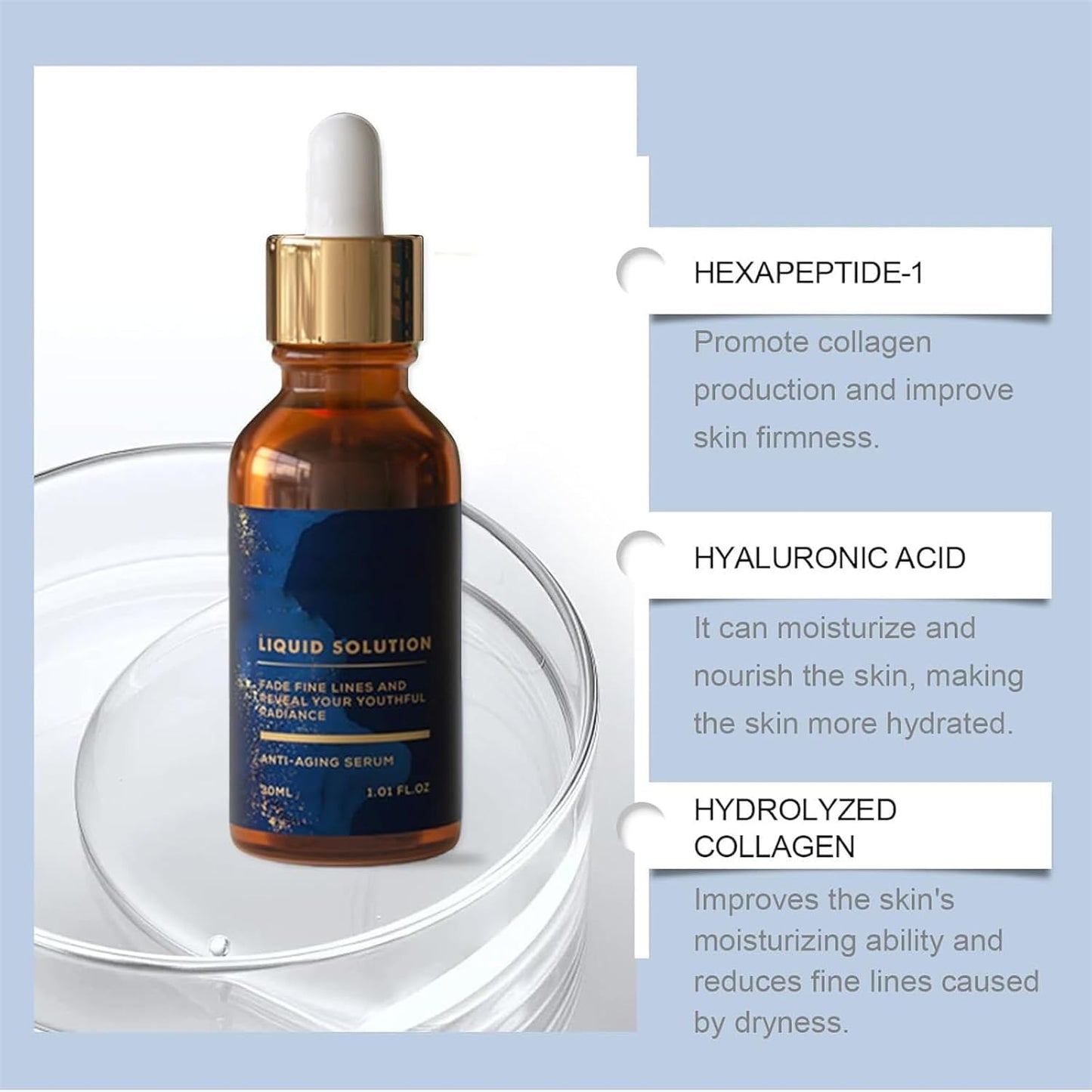 Olavita Serum Facial Serum, Vitamin C & E Serum, Anti Aging Face Tightening, Boost Skin Collagen, Reduce Wrinkles & Plump Skin(3pcs)