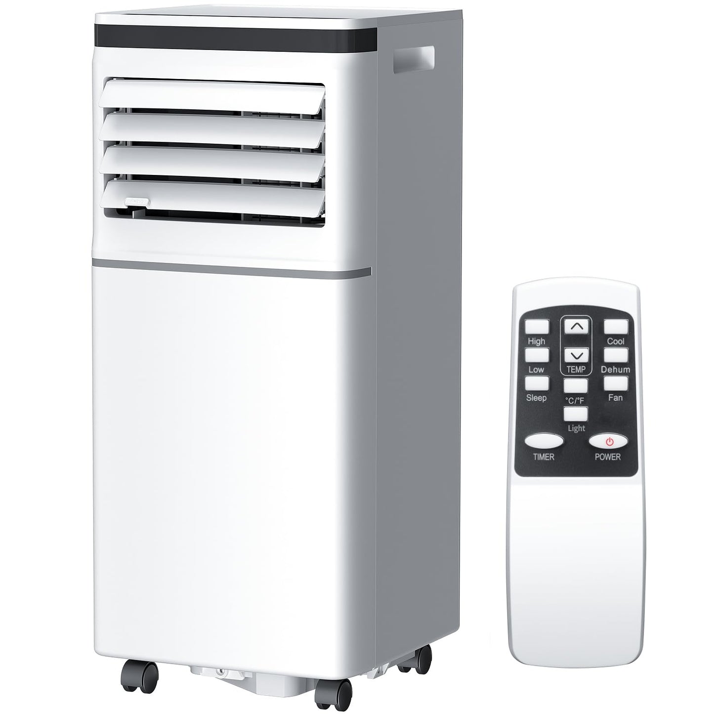 Antarctic Star 8000BTU Portable Air Conditioner 3-in-1 with 24H Timer，Sleep Mode, Dehumidifier, 2 Fan Speeds, Fast Cooling AC Unit with Remote, Digital Display for Home/Office