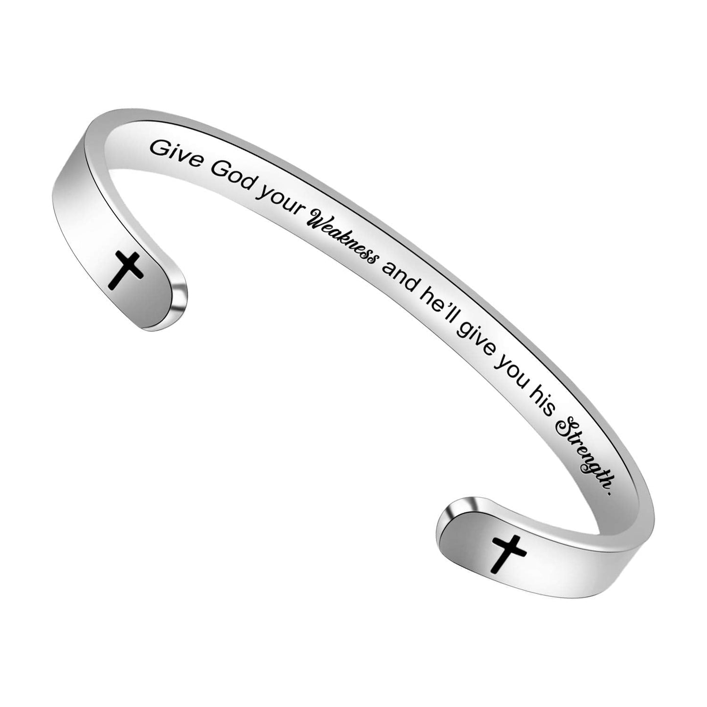 Btysun Easter Basket Stuffers for Teens, Christian Gifts for Women Religious Bracelets Bible Verse Gifts Cuff Bracelet Jewelry w