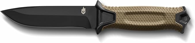 Gerber Gear StrongArm Knife - Fixed Blade - Tactical Knife for Survival Gear - Full Tang, 420HC Steel Blade - Camping Surv...