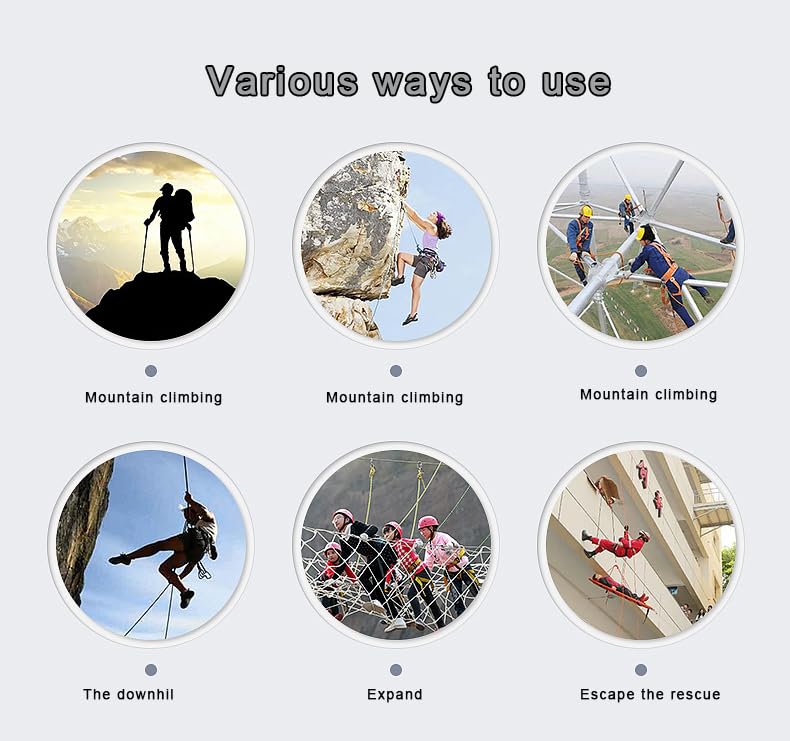 YERGOFE 25KN Climb Snap Clip Hooks - 1Pcs - Heavy Duty Snap Hook for Climbing